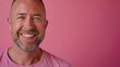 © Wonderful Studio - A man with a beard and a pink background