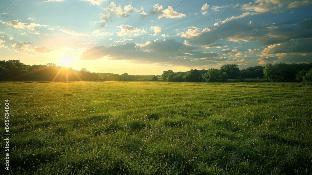 Fields and Meadows Open Field: A neon photo of an open field Stock ...