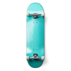 Turquoise Skateboard Top isolated on a transparent background 
