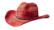 © I LOVE PNG - Red straw hat for summer on transparent background PNG