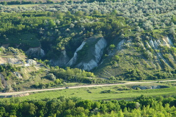 Wall Mural - A landscape with a river and trees