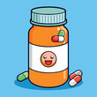 Drug vector art illustration