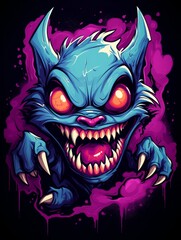 Poster - Cartoon Monster's Sweet Side