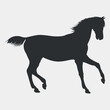 horse vector icon-1 isolated on white background