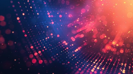 Wall Mural - digital background for tech, ai, data, audio and graphics