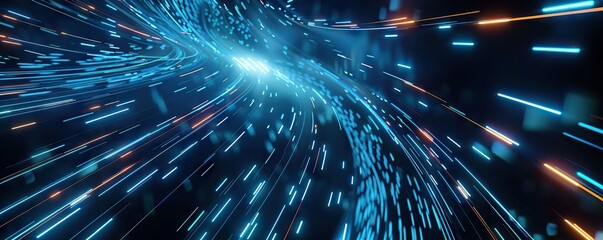 Digital backdround ideal for technological operations, neural networks, AI, data transmission and encryption, digital archives, audio and visual representations, scientific research