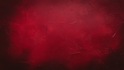 Wall Mural - dark grunge textured red concrete wall background