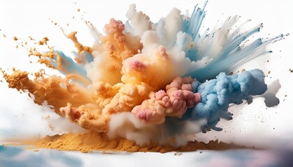 Wall Mural - wax powder explosion illustration hd png