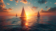 © A2Z AI  - sailboat in the sunset