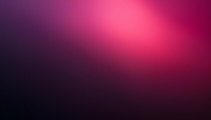 Wall Mural - dark pink black blurred abstract gradient on dark grainy background glowing light large banner size