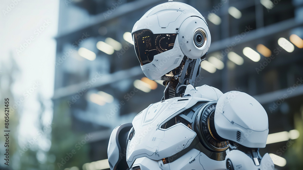 Robot Capture AI Robot Capture an image of a humanoid or robotic figure interacting ...