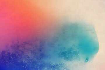 Canvas Print - retro gradient background with grain texture