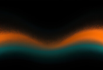 a colorful abstract design with orange and blue lines.