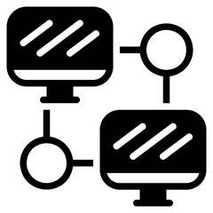Network black icon