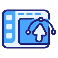 Graphic design blue icon