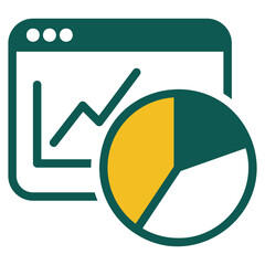 Analytics duotone icon