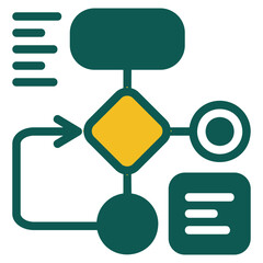 Algorithm duotone icon