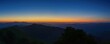 大台ヶ原山の日出ヶ岳で見た幻想的な夕焼けのパノラマ情景