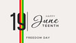 JUNETEENTH CELEBRATION. commemorating Freedom Day, Emancipation Day. holiday in the United States. June 19. Juneteenth celebration