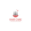 Hair care logo design template vector illustration idea