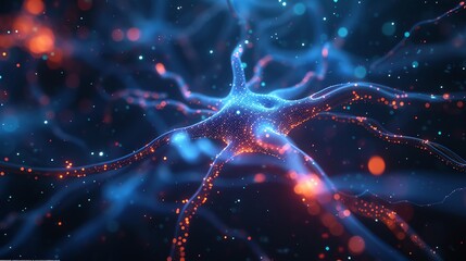 Aufkleber - Tech Background of Neural Networks