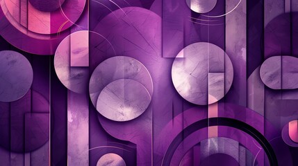 Wall Mural - Purple abstract geometric background