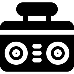 Wall Mural - boom box icon