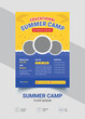 © Zhilik - Educational summer camp flyer design template for school kids