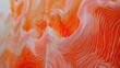 the mesmerizing allure of wavy orange and light red lines as they dance across the canvas