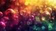 © UMAR SALAM - Dive into a world of whimsy with an abstract PC desktop wallpaper featuring vibrant bubbles soaring against a backdrop of kaleidoscopic colors, evoking a sense of playful wonder and imagination