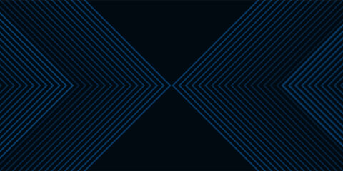 Blue and black vector 3D technology futuristic glow with line shapes banner line shape