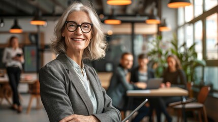 Sticker - Confident Professional in Modern Office