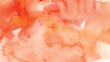 Abstract orange watercolor stain for background