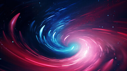 Wall Mural - Digital galaxy colorful black hole scene abstract graphic poster web page PPT background