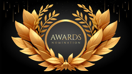 Golden Laurel Wreath Winner Award Nomination. Prestigious Recognition in Luxury 3D Design Concept and Abstract Corporate Elegance.