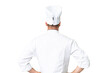 © luismolinero - Young caucasian chef over isolated chroma key background in back position