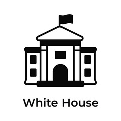 Wall Mural - Get this beautiful icon of white house, united states president house