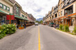 Street view of Banff Avenue in summer time, Banff, Alberta, Canada.