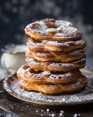 Wall Mural - stack of sweet pretzels