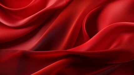 Wall Mural - red satin background
