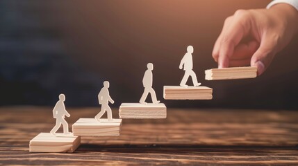 an inspirational coaching concept image showcasing a mentor giving personal growth and development a