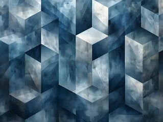 Wall Mural - repeating geometric shapes create an elegant abstract graphic design composition