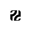 Classic P D Initial mark logo design template