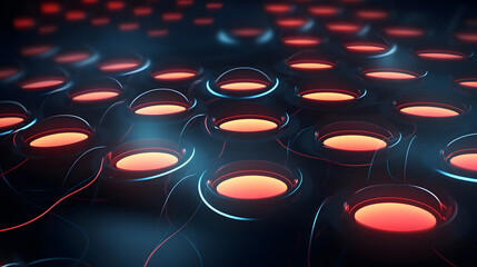 oval array minimalistic simple technology background
