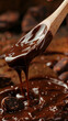© Meritxell Cid - 'Close-up of a spoon stirring chocolate'
