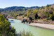Eel River in California in sunny day