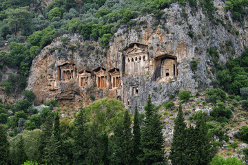 Kaunos rock graves. Turkey