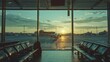 airport departure room windows