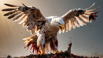 Wall Mural - eagle in flight