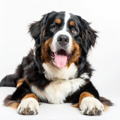 mountain dog, white background